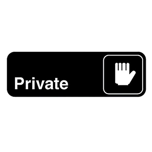 Algopix Similar Product 6 - Traex 4505 BlackPRIVATE Sign with