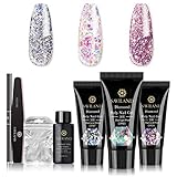 Algopix Similar Product 16 - Saviland Glitter Poly Nails Gel Kit 3