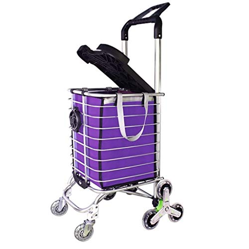 Algopix Similar Product 6 - LQBDJPYS 8 Wheel Shopping Cart Trolley