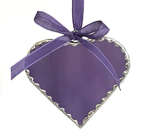 Algopix Similar Product 19 - Stained Glass Heart Shaped Lavender
