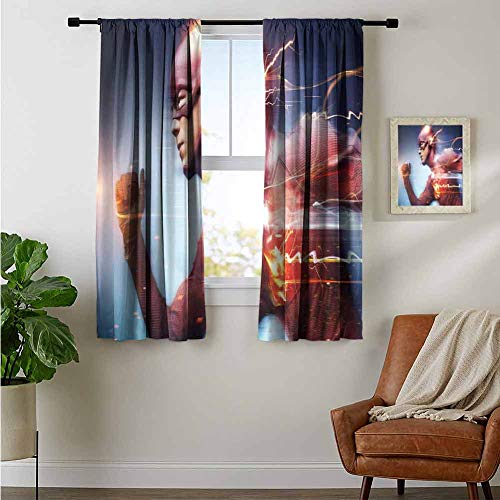 Algopix Similar Product 7 - Kitchen Curtains The Flash Barry Allen
