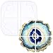Algopix Similar Product 9 - Agate Coaster Epoxy Resin Silicone Mold