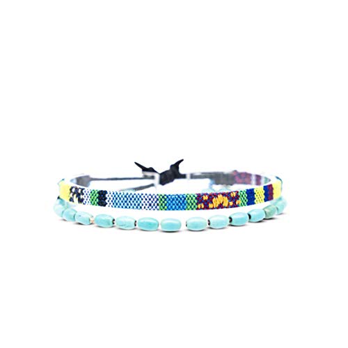 Algopix Similar Product 2 - 2x Boho Surfer Bracelet Set Women  Men