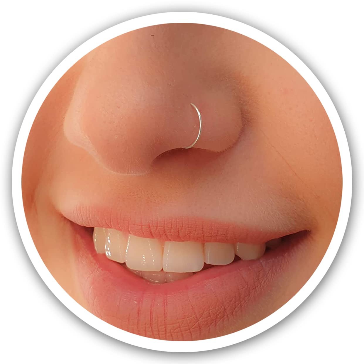 Algopix Similar Product 15 - Fake Clip On Nose Ring 24g  No
