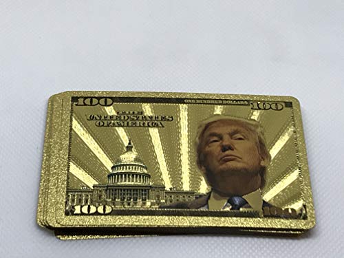 Algopix Similar Product 19 - Donald Trump Gold Foil Playing Cards