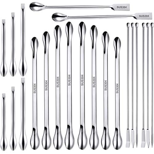 Algopix Similar Product 4 - 22 Pieces Stainless Steel Lab Spatula