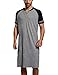 Algopix Similar Product 1 - Mens Cotton Nightshirts Raglan Short