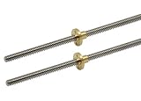 Algopix Similar Product 3 - ReliaBot 2pcs 300mm T8 Tr8x8 Lead Screw