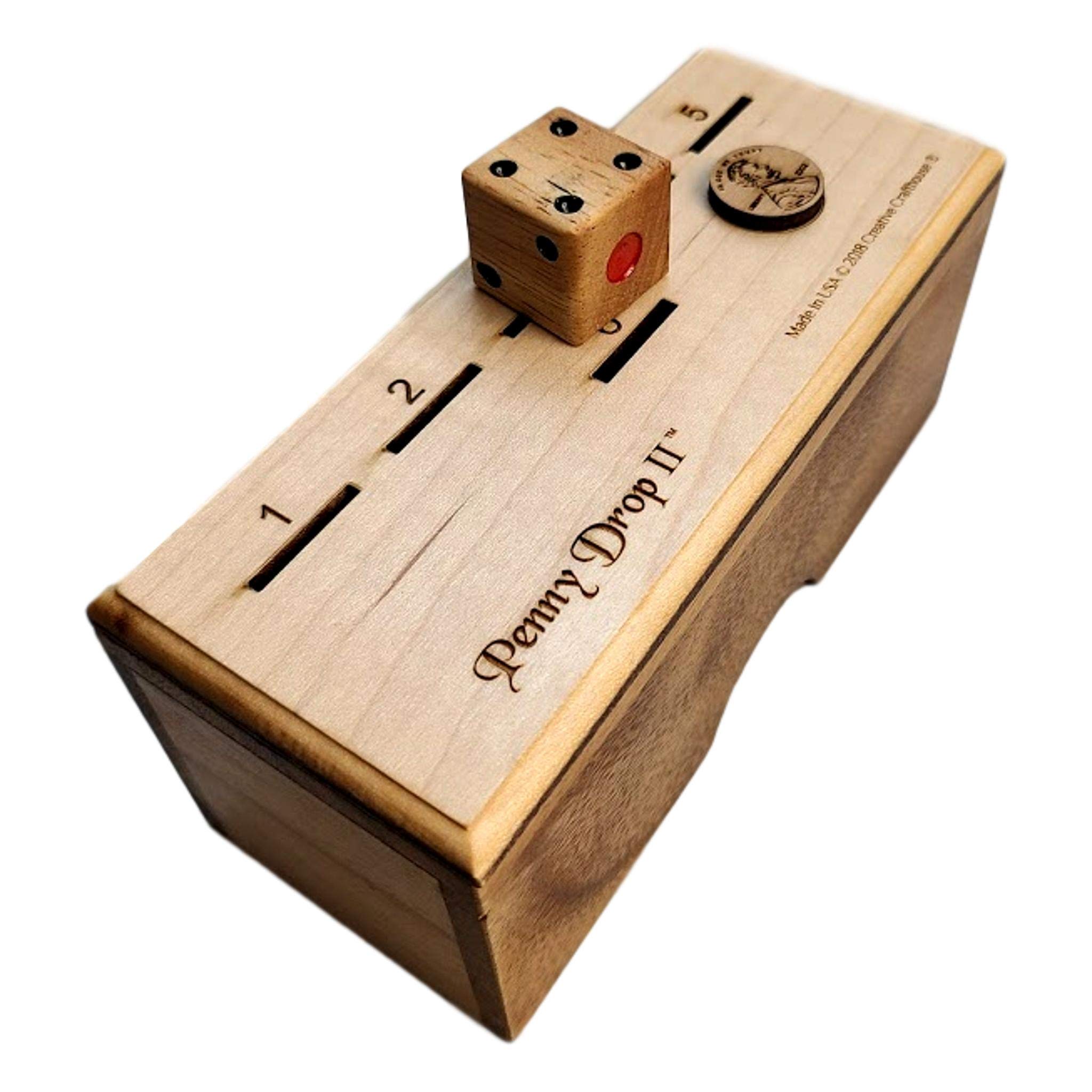 Algopix Similar Product 16 - Penny Drop II Wooden Dice Game 