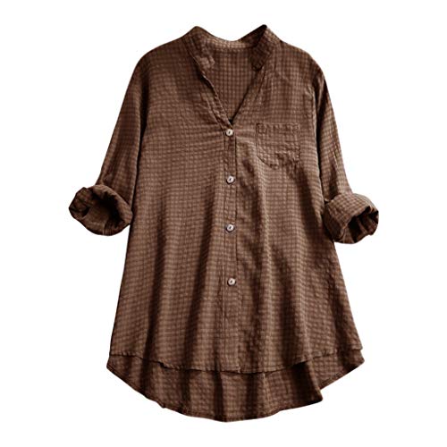 Algopix Similar Product 7 - Women ButtonDown Vintage Shirts Long