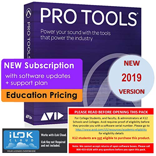 Algopix Similar Product 7 - Avid Pro Tools 2019 Academic Annual