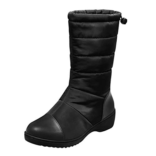 Algopix Similar Product 15 - Ros1ock Womens Boots Solid Color Nylon