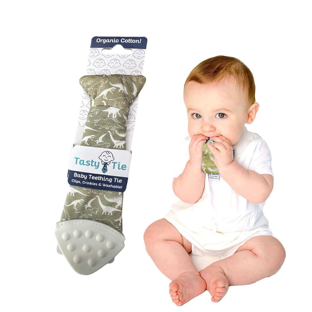 Algopix Similar Product 2 - Tasty Tie Teething Tie 3in1 Clipon