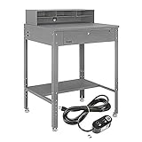 Algopix Similar Product 14 - Flat Top Shop Desk w Pigeonhole