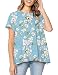 Algopix Similar Product 6 - Sanifer Womens Peplum Floral Tops