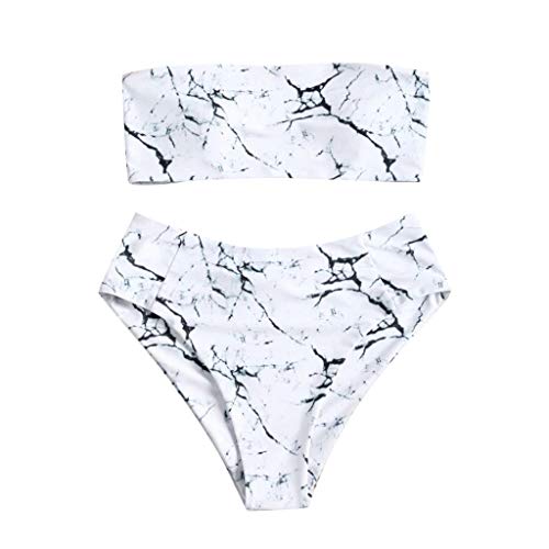 Algopix Similar Product 8 - Leewa Swimsuit Woman Tube Top Bra High