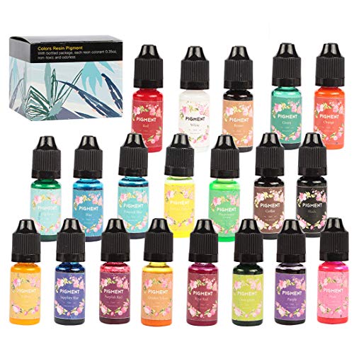 Algopix Similar Product 12 - Epoxy Resin Pigment 20 Colors Liquid