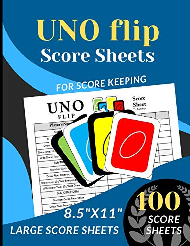Algopix Similar Product 13 - UNO FLIP Score Sheets 100 Large Score