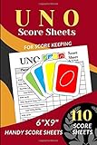 Algopix Similar Product 14 - UNO Score Sheets 110 Handy Score