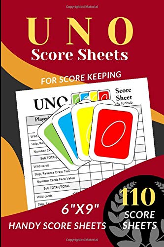 Algopix Similar Product 2 - UNO Score Sheets 110 Handy Score