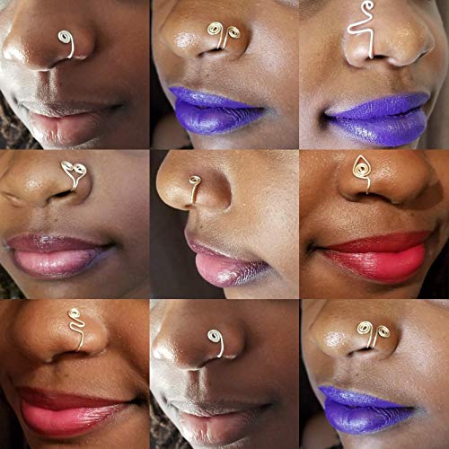 Algopix Similar Product 3 - Nose Ring Fake Nose Cuff Faux Septum