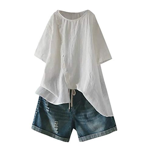 Algopix Similar Product 3 - Plus Size Tops Women Vintage Short