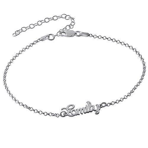 Algopix Similar Product 15 - Handmade Custom Name Anklet Bracelet in
