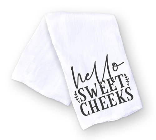 Algopix Similar Product 20 - Handmade Funny Kitchen Towel  Hello