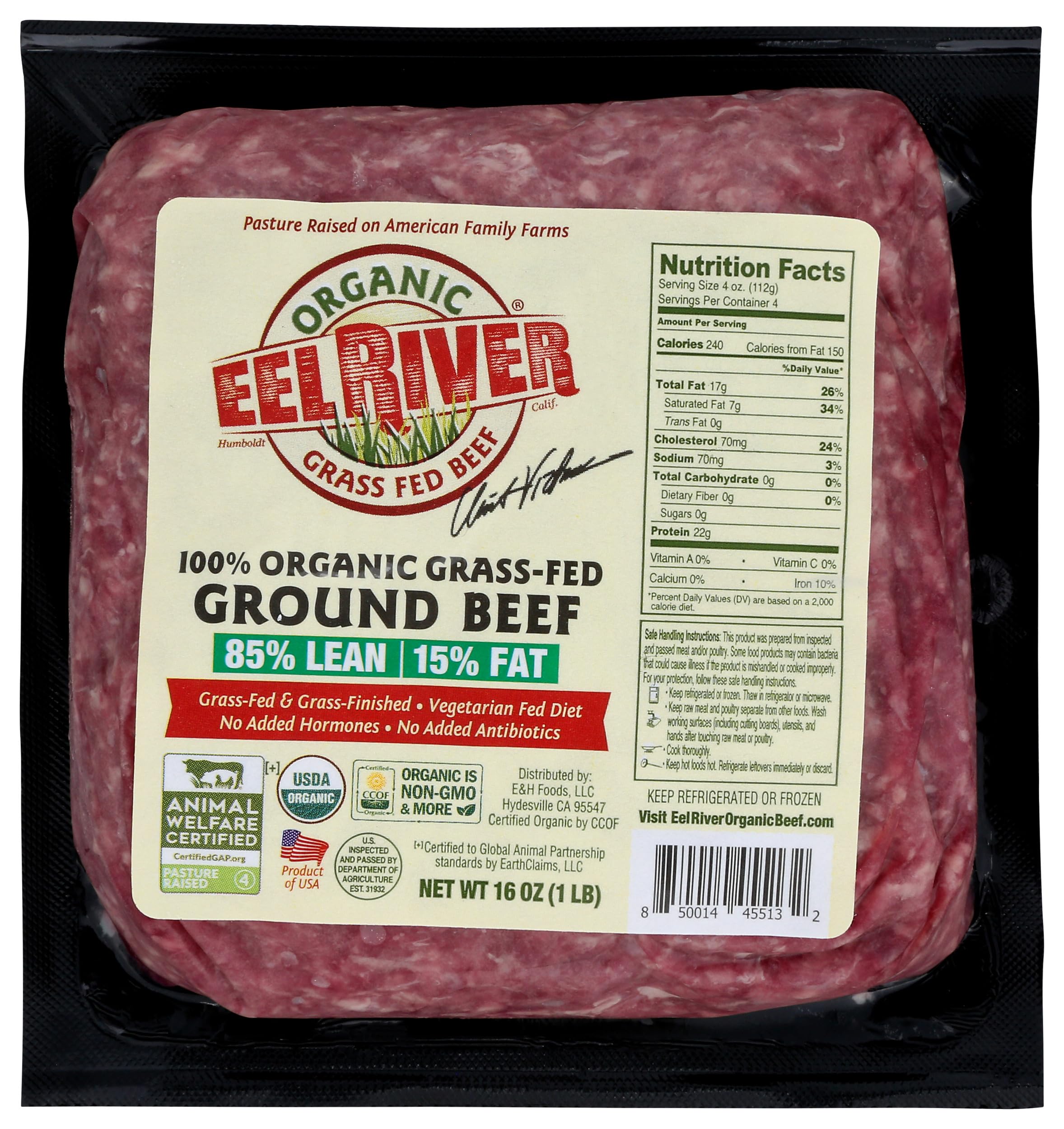 Algopix Similar Product 11 - EEL RIVER ORGANIC BEEF Organic Ground