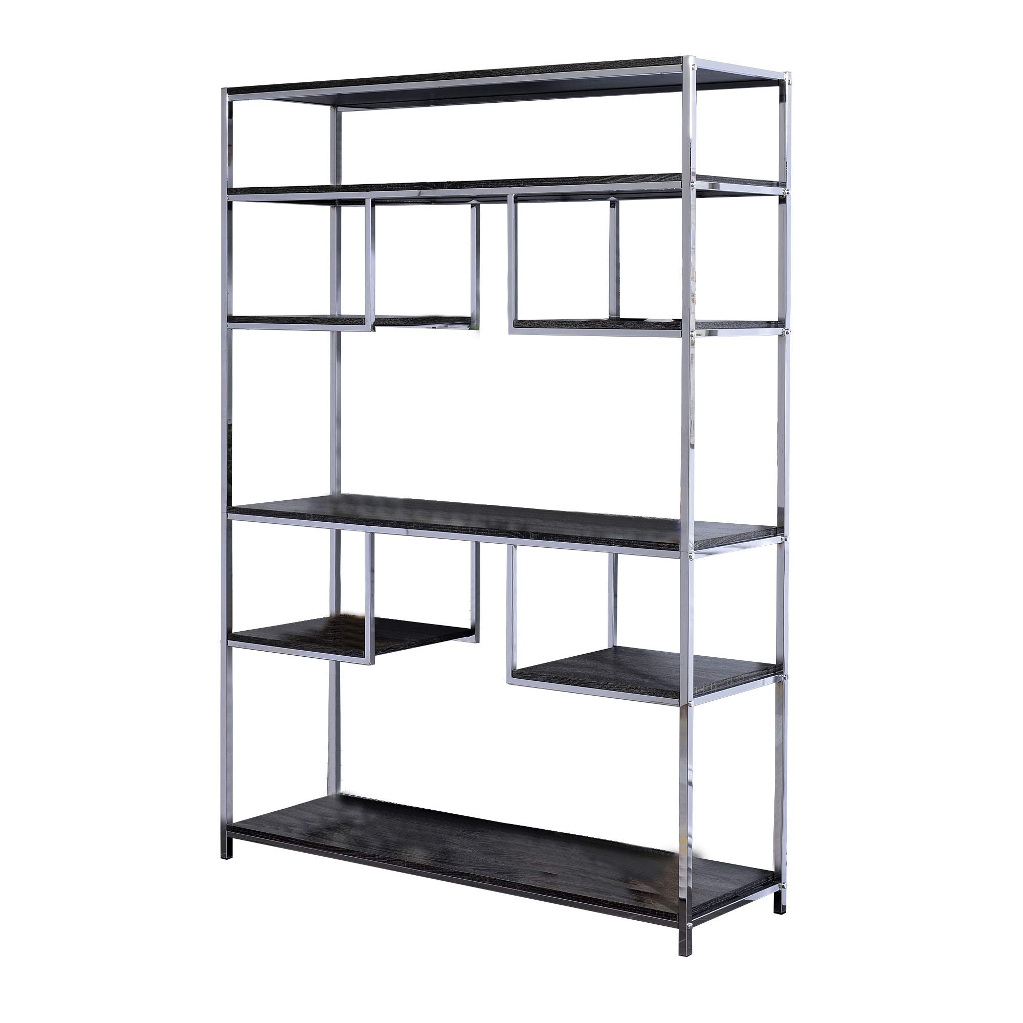 Algopix Similar Product 6 - Benjara Etagere Bookshelf with 7