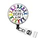 Algopix Similar Product 5 - All CANCER AWARENESS Badge Reel No One