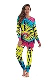 Algopix Similar Product 7 - followme Womens Tie Dye Henley