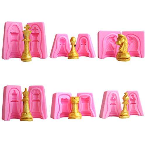Algopix Similar Product 19 - Set of 12 Cute Small Chess Piece King