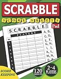 Algopix Similar Product 4 - Scrabble Score Sheets Pad 120 Score