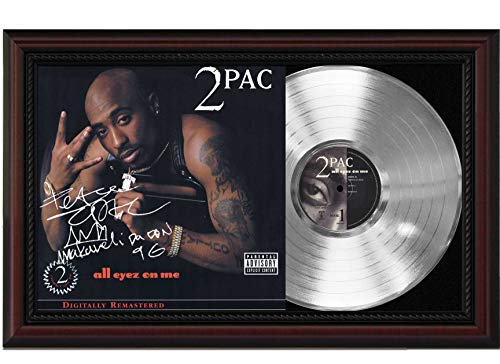 Algopix Similar Product 5 - 2Pac All Eyez On Me Cherrywood Framed
