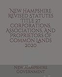 Algopix Similar Product 8 - New Hampshire Revised Statutes Title 27