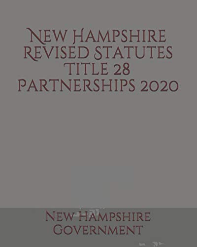 Algopix Similar Product 18 - New Hampshire Revised Statutes Title 28