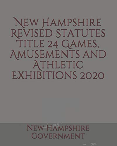 Algopix Similar Product 9 - New Hampshire Revised Statutes Title 24
