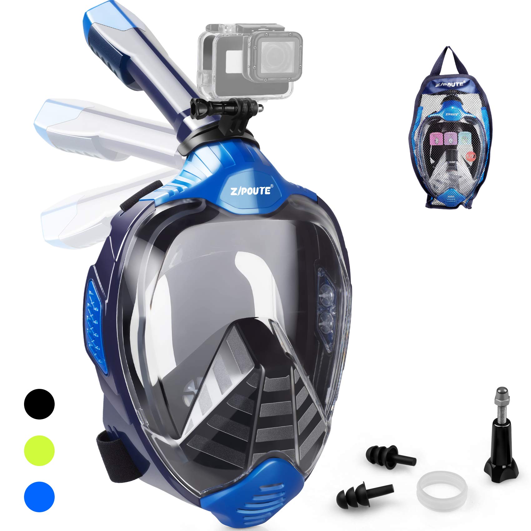Algopix Similar Product 12 - ZIPOUTE Snorkel Mask Full Face