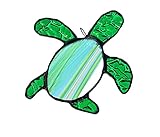 Algopix Similar Product 8 - Green Sea Turtle Stained Glass Sun