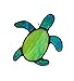 Algopix Similar Product 16 - Green Blue Sea Turtle Stained Glass Sun