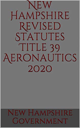 Algopix Similar Product 9 - New Hampshire Revised Statutes Title 39