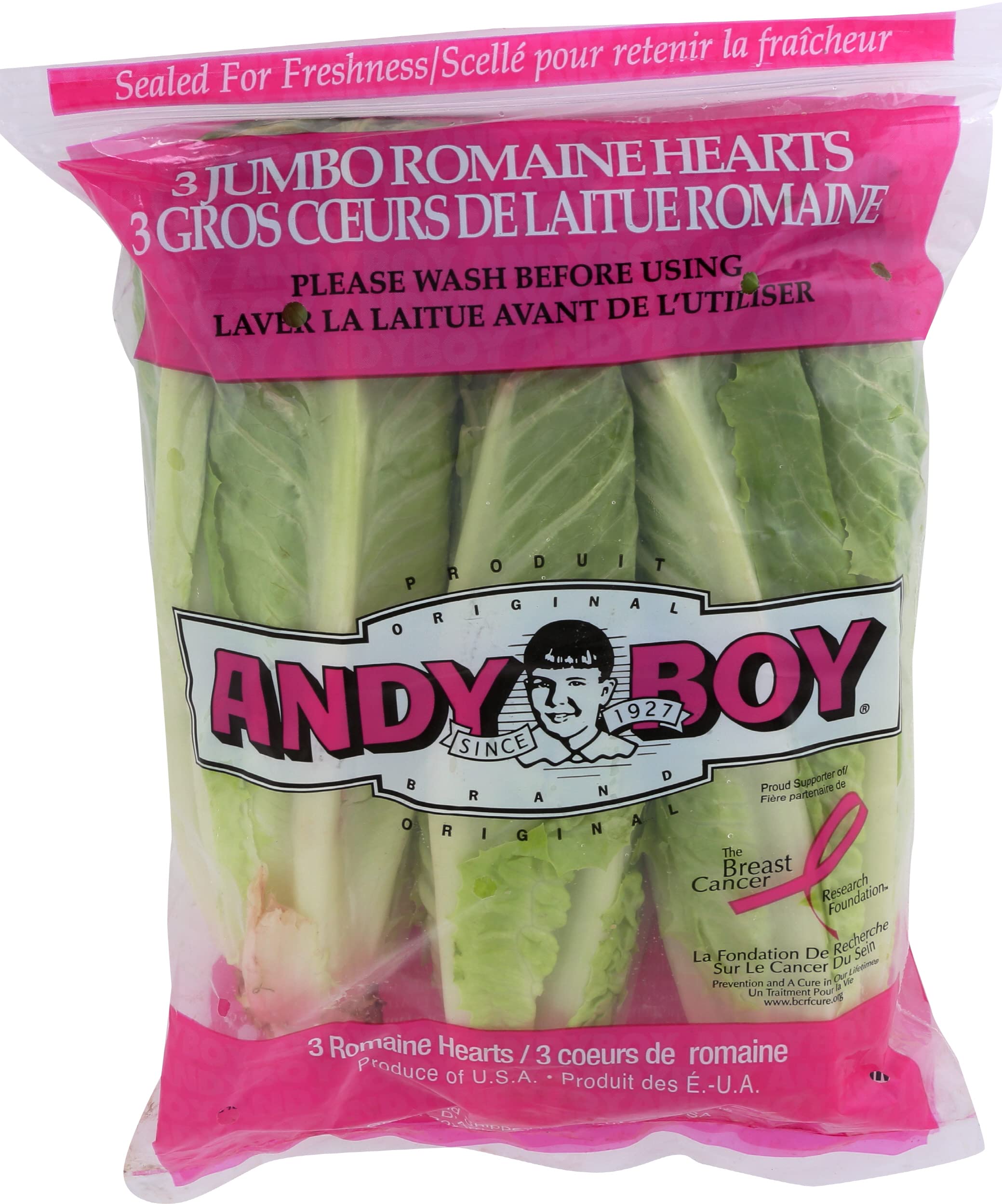 Algopix Similar Product 18 - Andy Boy Salad Bag Romaine Hearts