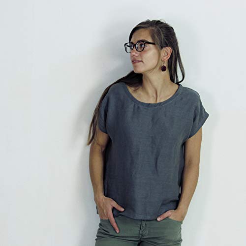 Algopix Similar Product 11 - Linen top Washed linen blouse Linen