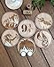 Algopix Similar Product 10 - Set of 6 HP Coasters - Wood