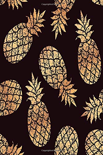 Algopix Similar Product 9 - Golden Pineapples Journal Cute