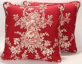 Algopix Similar Product 17 - A set of 2 18 Country Red Toile Bird