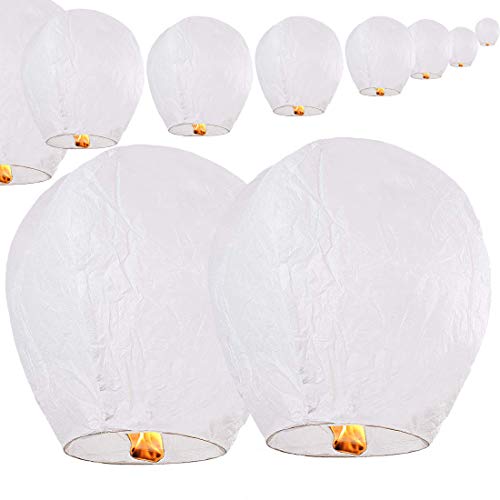 Algopix Similar Product 11 - Chinese Sky Wish Lanterns Biodegradable