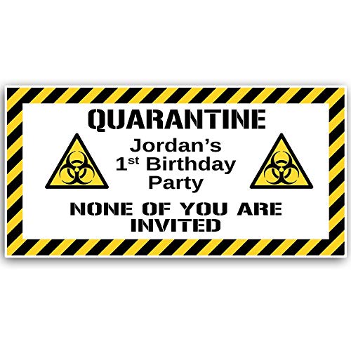 Algopix Similar Product 15 - Quarantine Birthday Banner