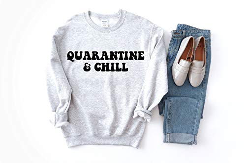Algopix Similar Product 17 - quarantine and chill social distancing